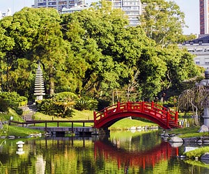 Relaxar e curtir uma leitura no Jardim Japonês