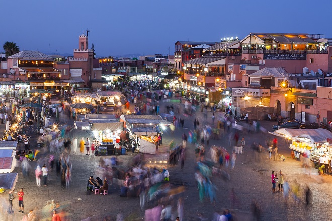Vistas del Zoco de Marrakech