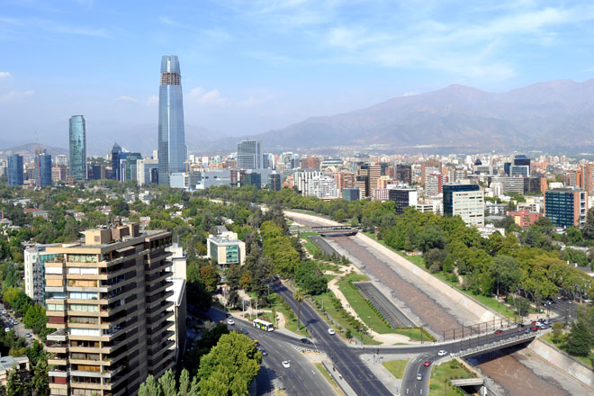 Vista aérea de Santiago (Fotos: Getty Images)	