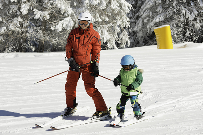 ski, snowboardlessen, kinderen