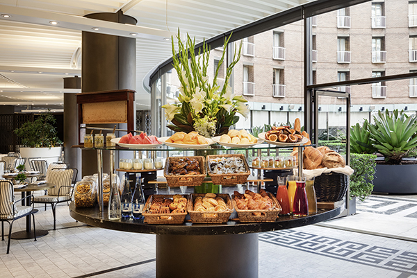Delicious breakfast buffet at the Sofitel Sydney Wentworth