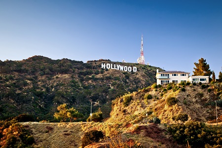 El icónico letrero de Hollywood			