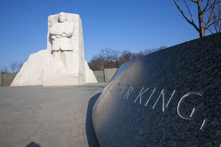 Imagen del monumento a Martin Luther King Jr.			