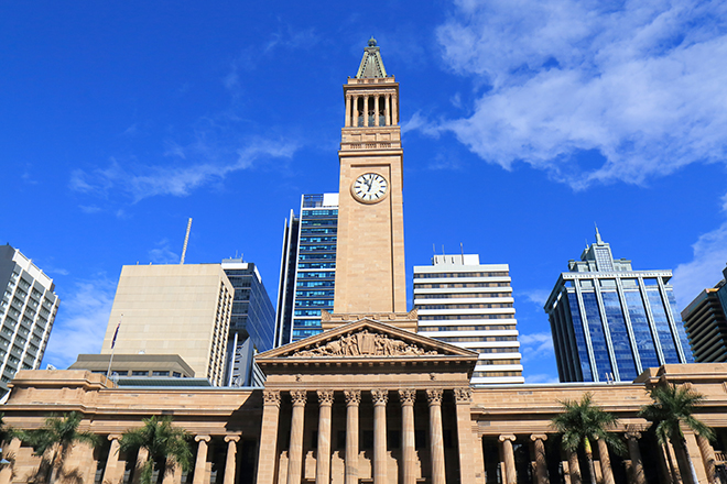 Museum of Brisbane clock tower 
