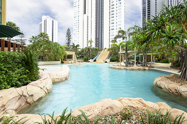 The pool at Mantra Sun City Surfers Paradise
