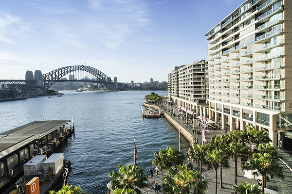 Views of the Sydney Harbour Bridge from Pullman Quay Grand Sydney Harbour 