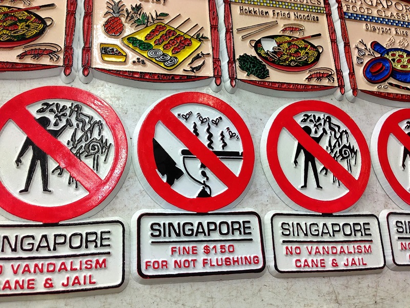 Quirky Singapore Magnets