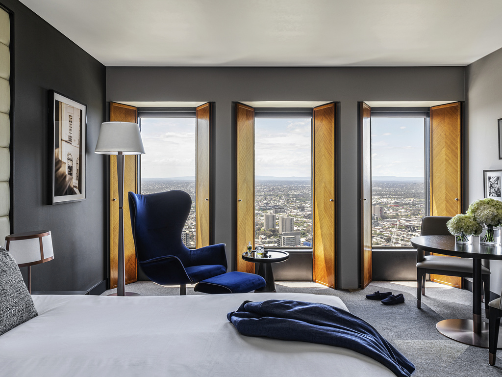 Luxury hotel room at Sofitel Melbourne on Collins